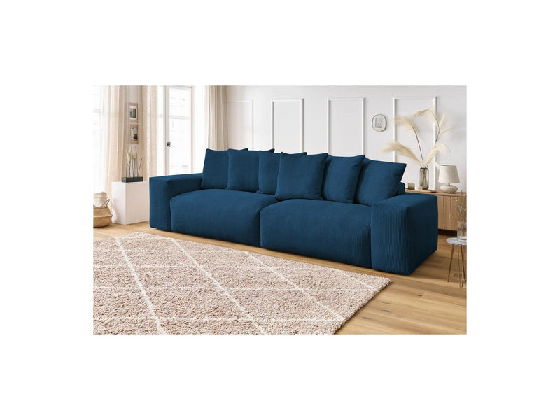 Canapé Droit Fixe 4 Places - Voltaire - Velours Côtelé