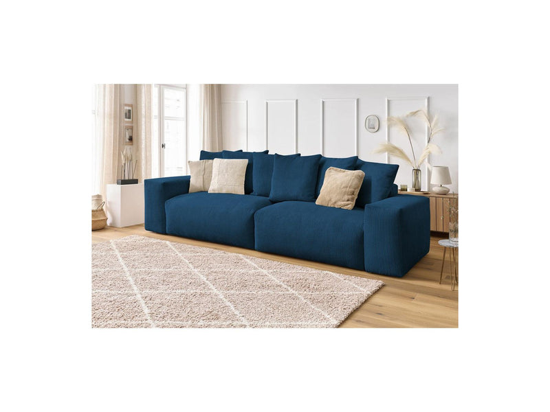 Canapé Droit Fixe 4 Places - Voltaire - Velours Côtelé