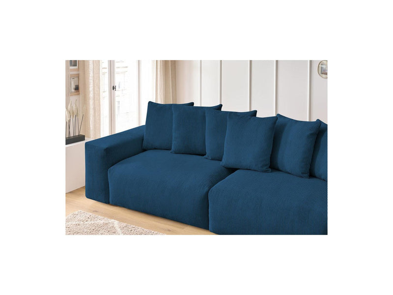 Canapé Droit Fixe 4 Places - Voltaire - Velours Côtelé