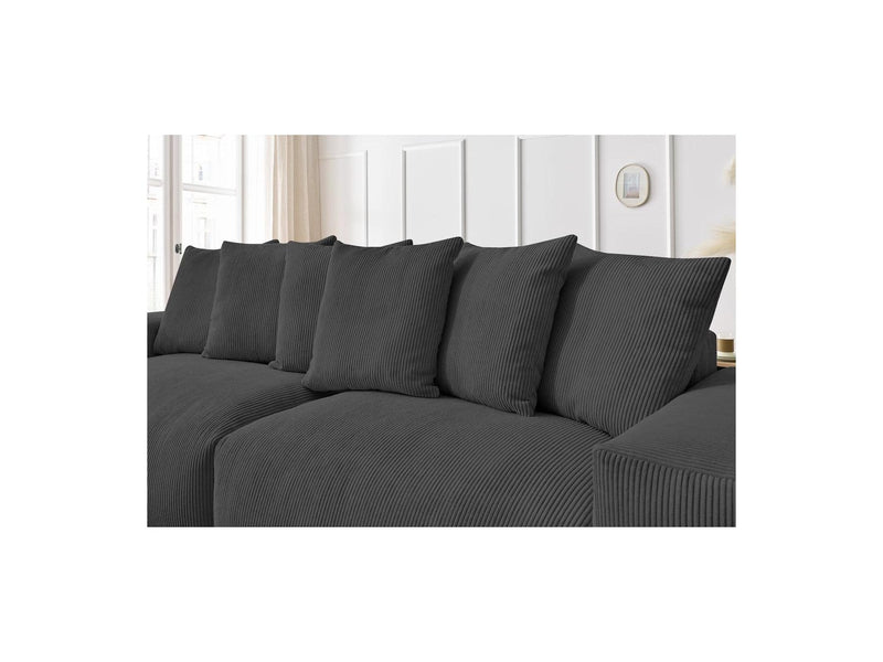 Canapé Droit Fixe 4 Places - Voltaire - Velours Côtelé