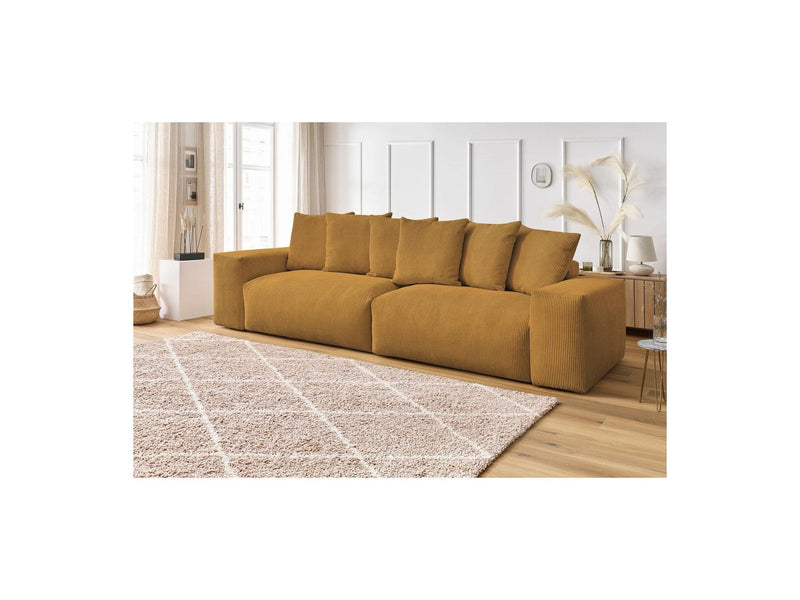 Canapé Droit Fixe 4 Places - Voltaire - Velours Côtelé