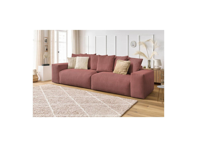 Canapé Droit Fixe 4 Places - Voltaire - Velours Côtelé