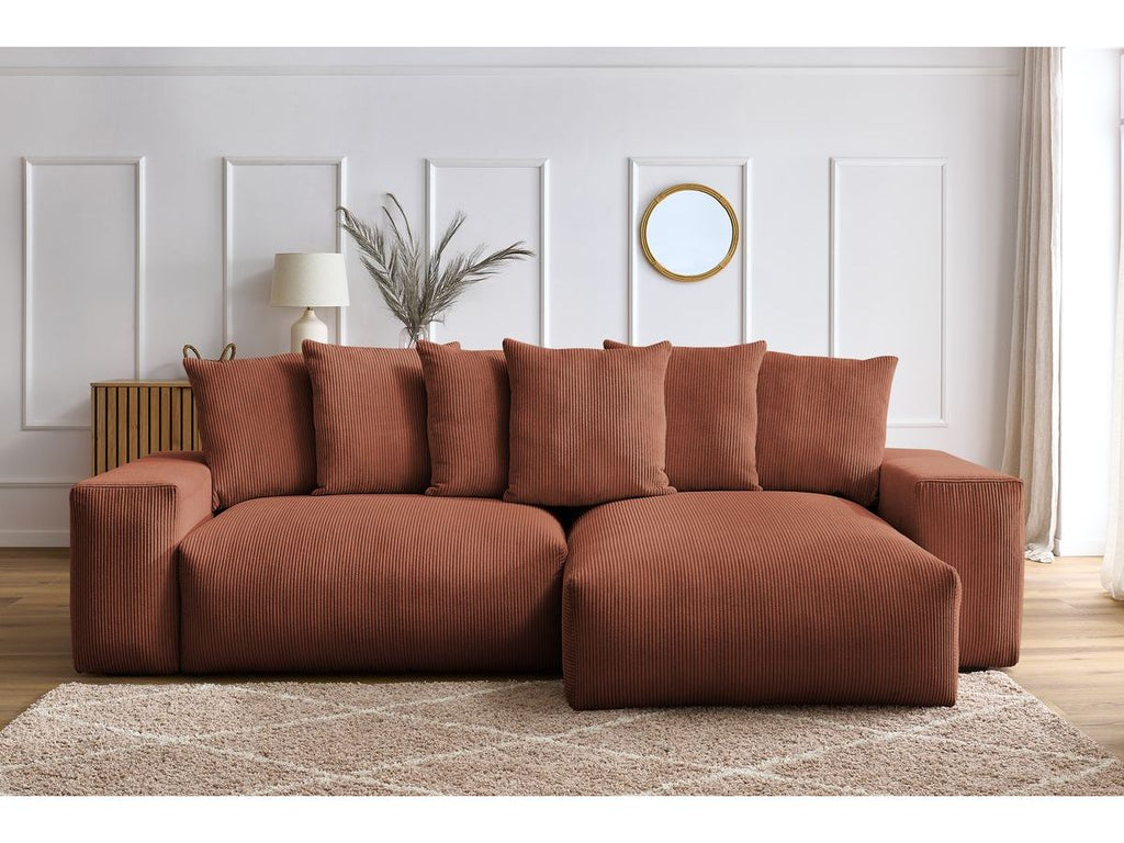 Voltaire - Sofá esquinero reversible convertible con arcón