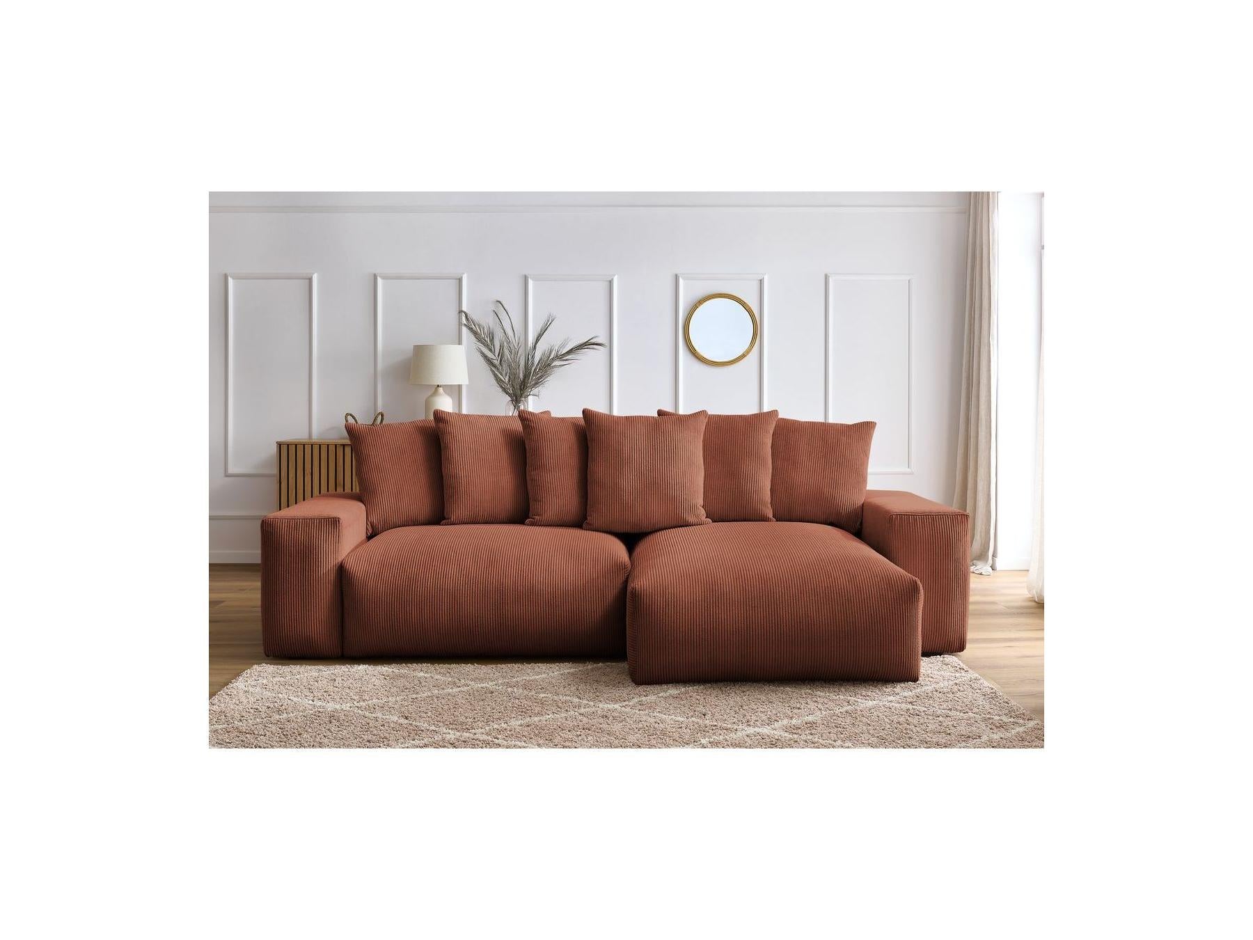 Voltaire - Sofá esquinero reversible convertible con arcón