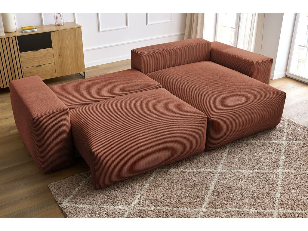 Voltaire - Sofá esquinero reversible convertible con arcón