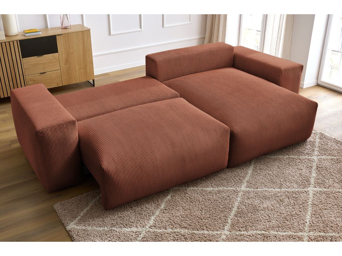 Voltaire - Sofá esquinero reversible convertible con arcón