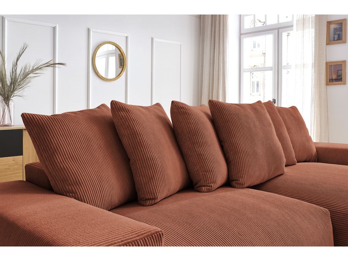 Voltaire - Sofá esquinero reversible convertible con arcón