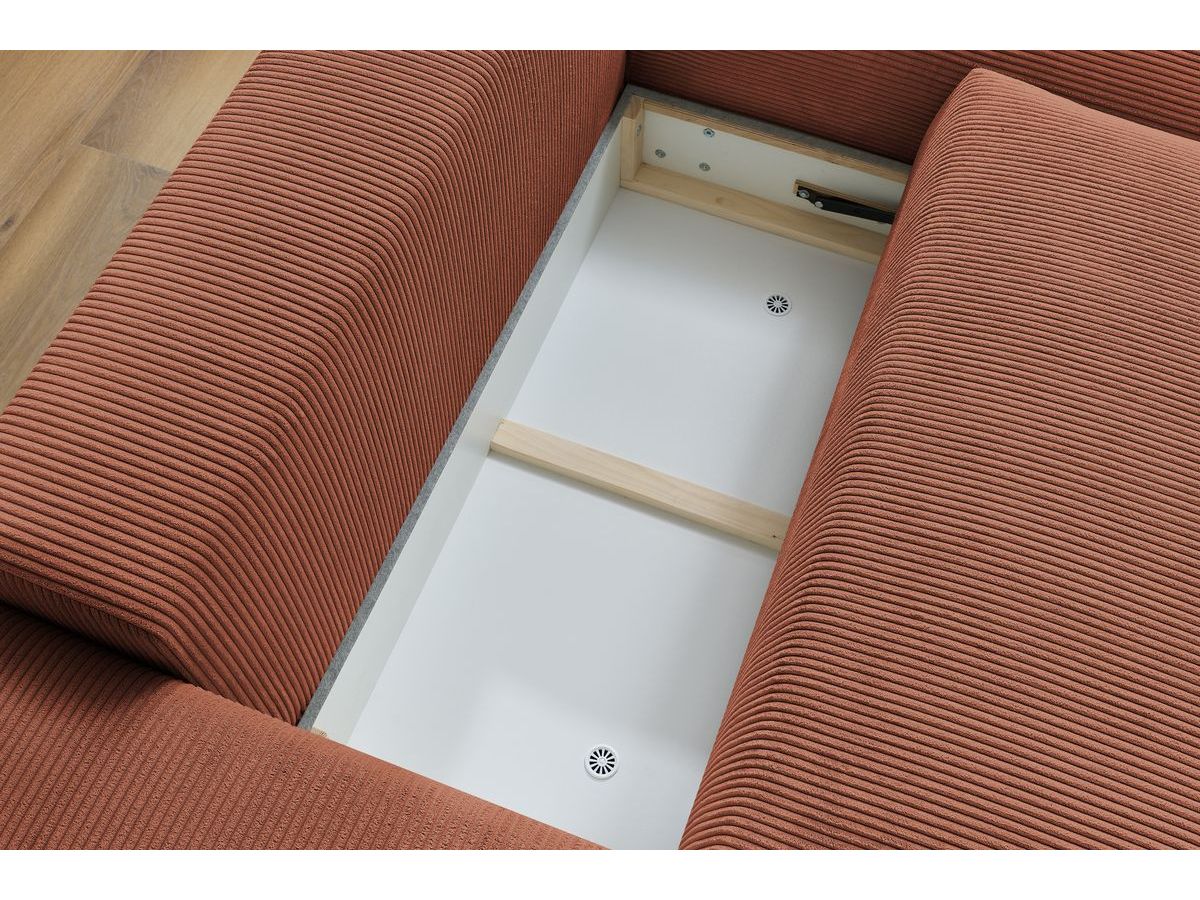 Voltaire - Sofá esquinero reversible convertible con arcón