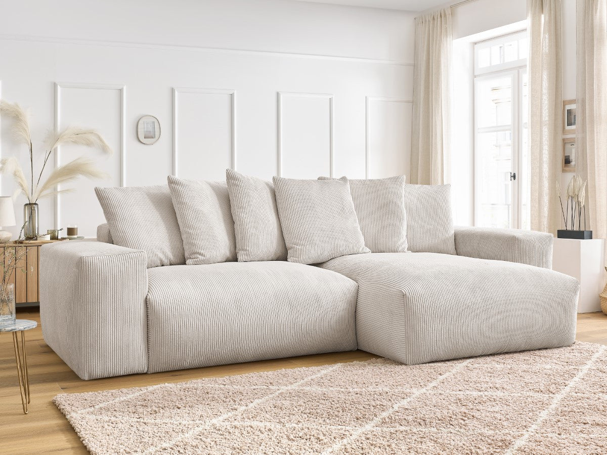 Voltaire - Sofá esquinero reversible convertible con arcón
