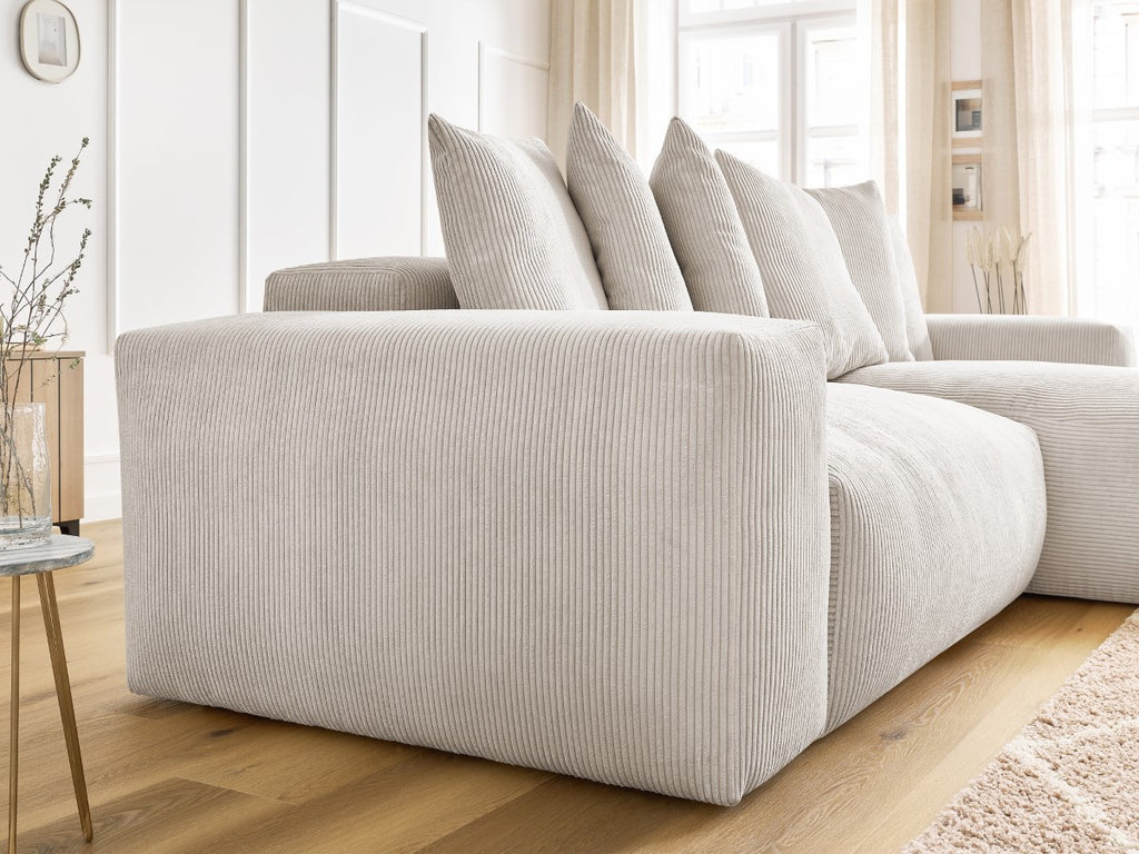 Voltaire - Sofá esquinero reversible convertible con arcón