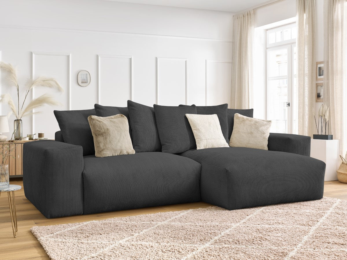 Voltaire - Sofá esquinero reversible convertible con arcón