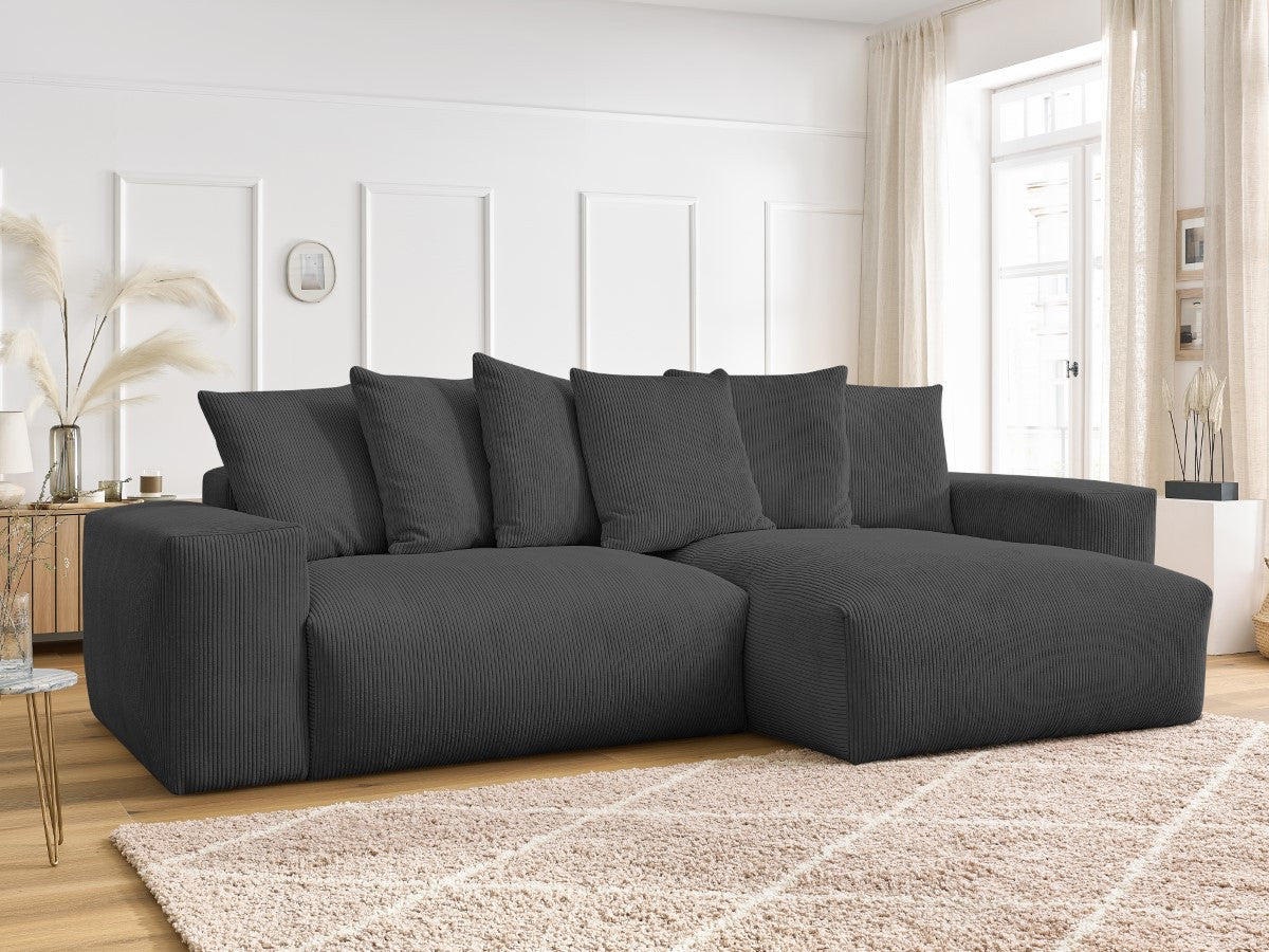 Voltaire - Sofá esquinero reversible convertible con arcón