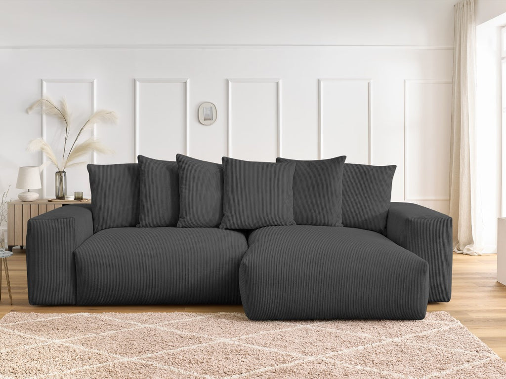 Voltaire - Sofá esquinero reversible convertible con arcón