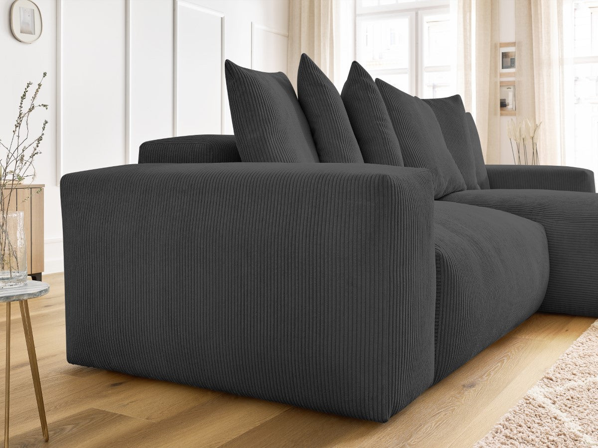 Voltaire - Sofá esquinero reversible convertible con arcón