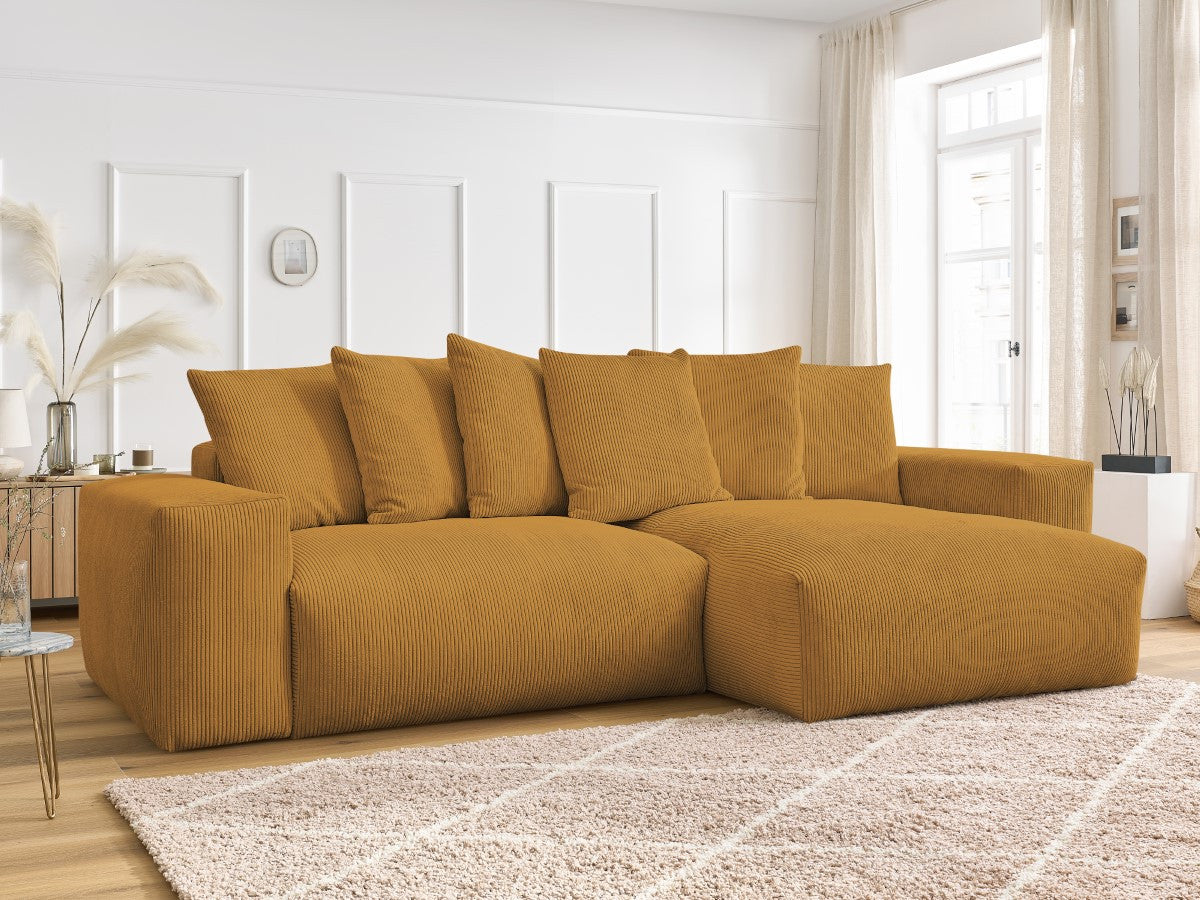 Voltaire - Sofá esquinero reversible convertible con arcón