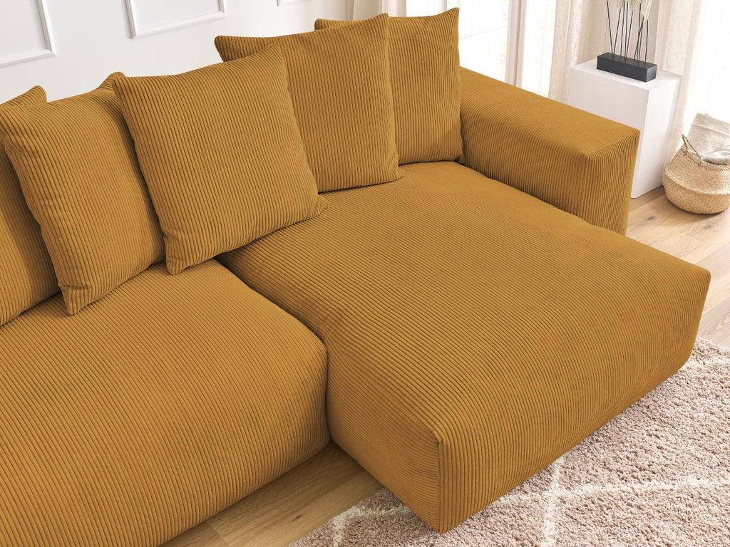 Voltaire - Sofá esquinero reversible convertible con arcón