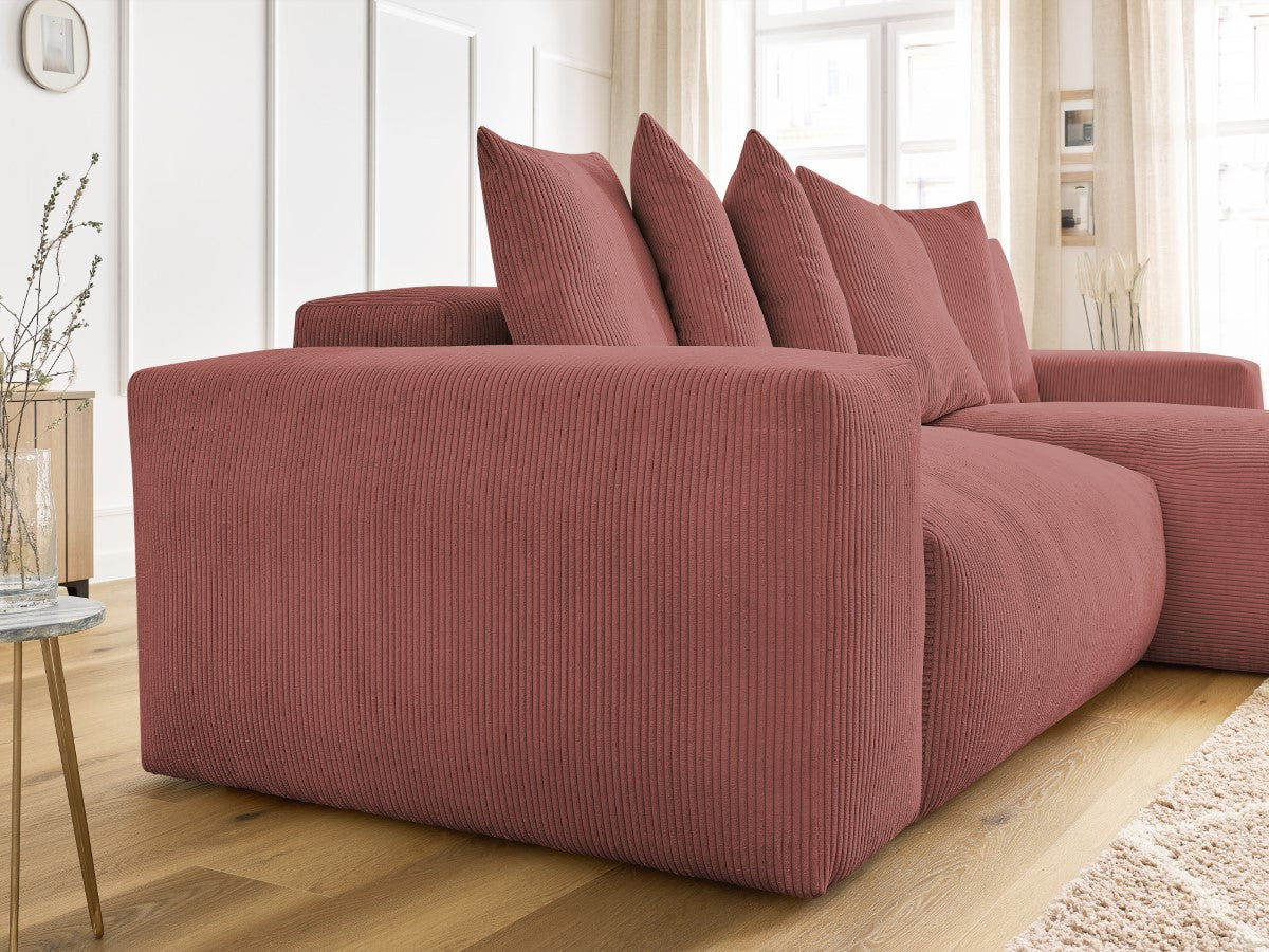Voltaire - Sofá esquinero reversible convertible con arcón
