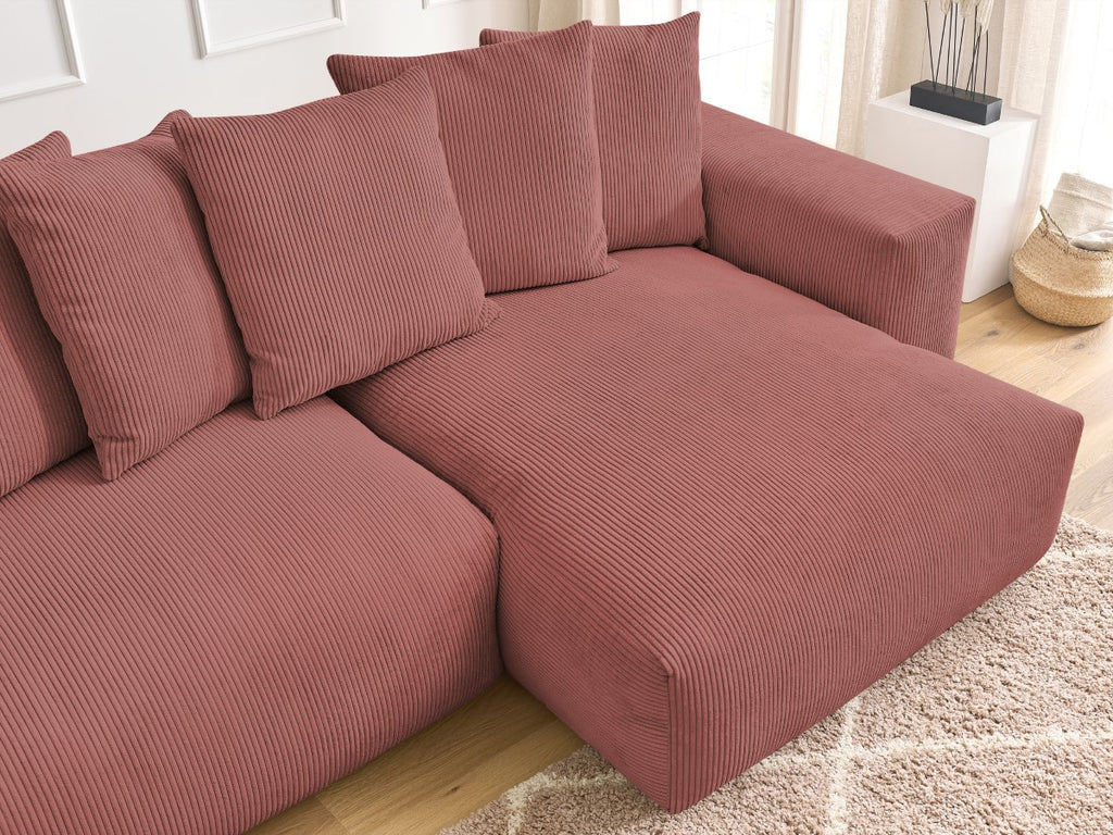 Voltaire - Sofá esquinero reversible convertible con arcón