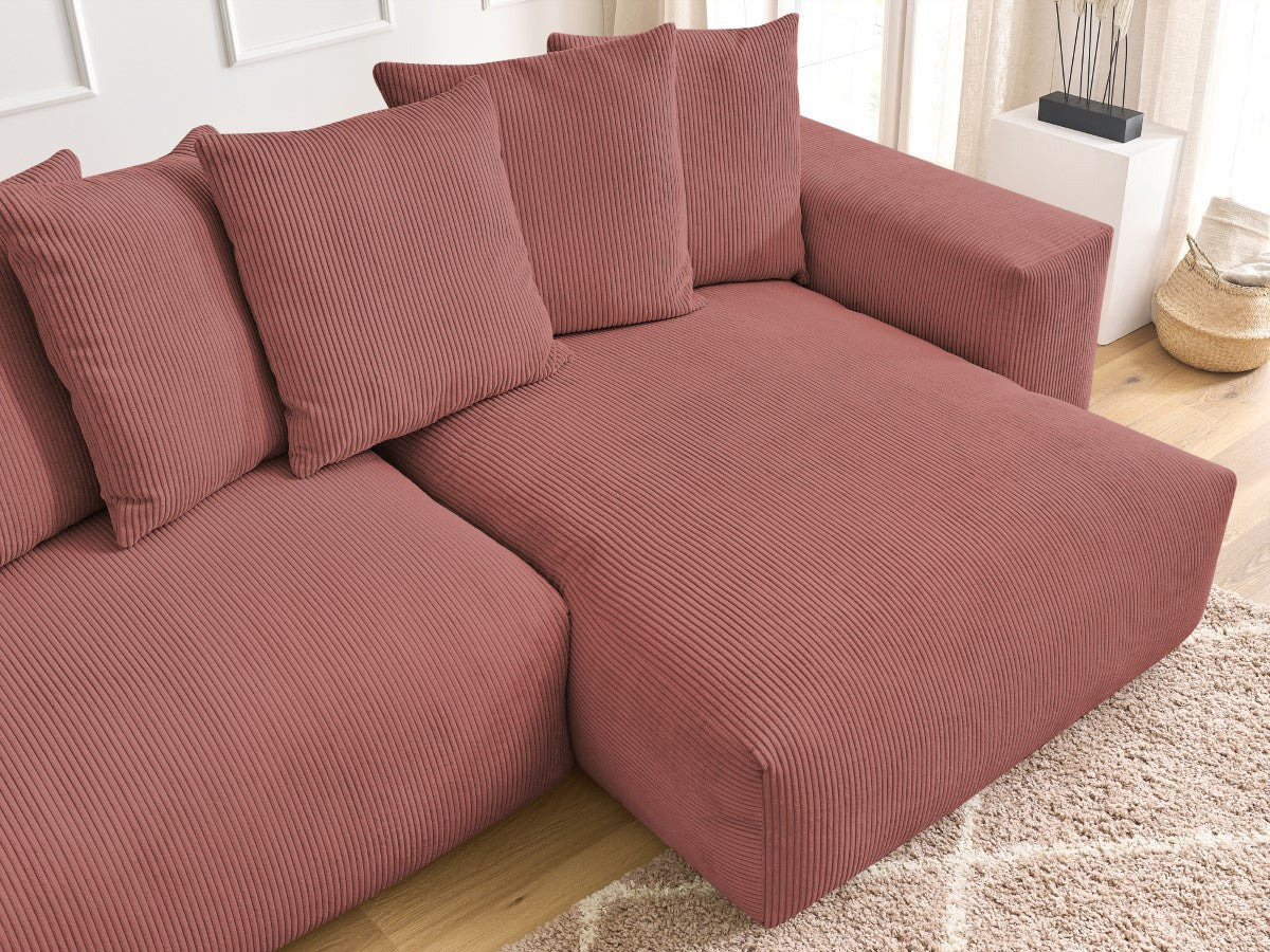 Voltaire - Sofá esquinero reversible convertible con arcón