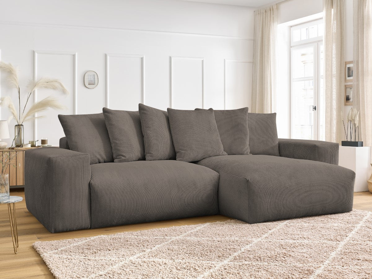 Voltaire - Sofá esquinero reversible convertible con arcón