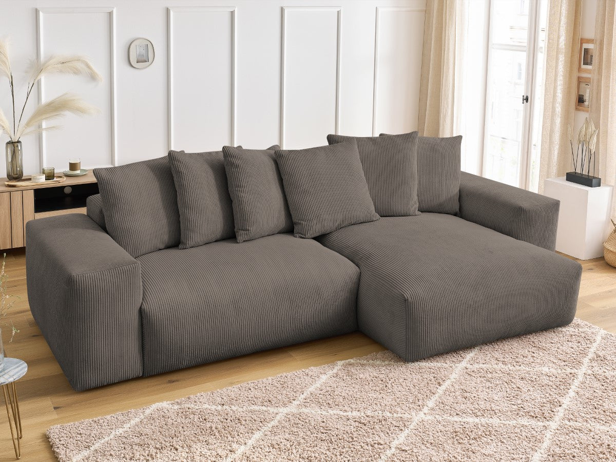 Voltaire - Sofá esquinero reversible convertible con arcón