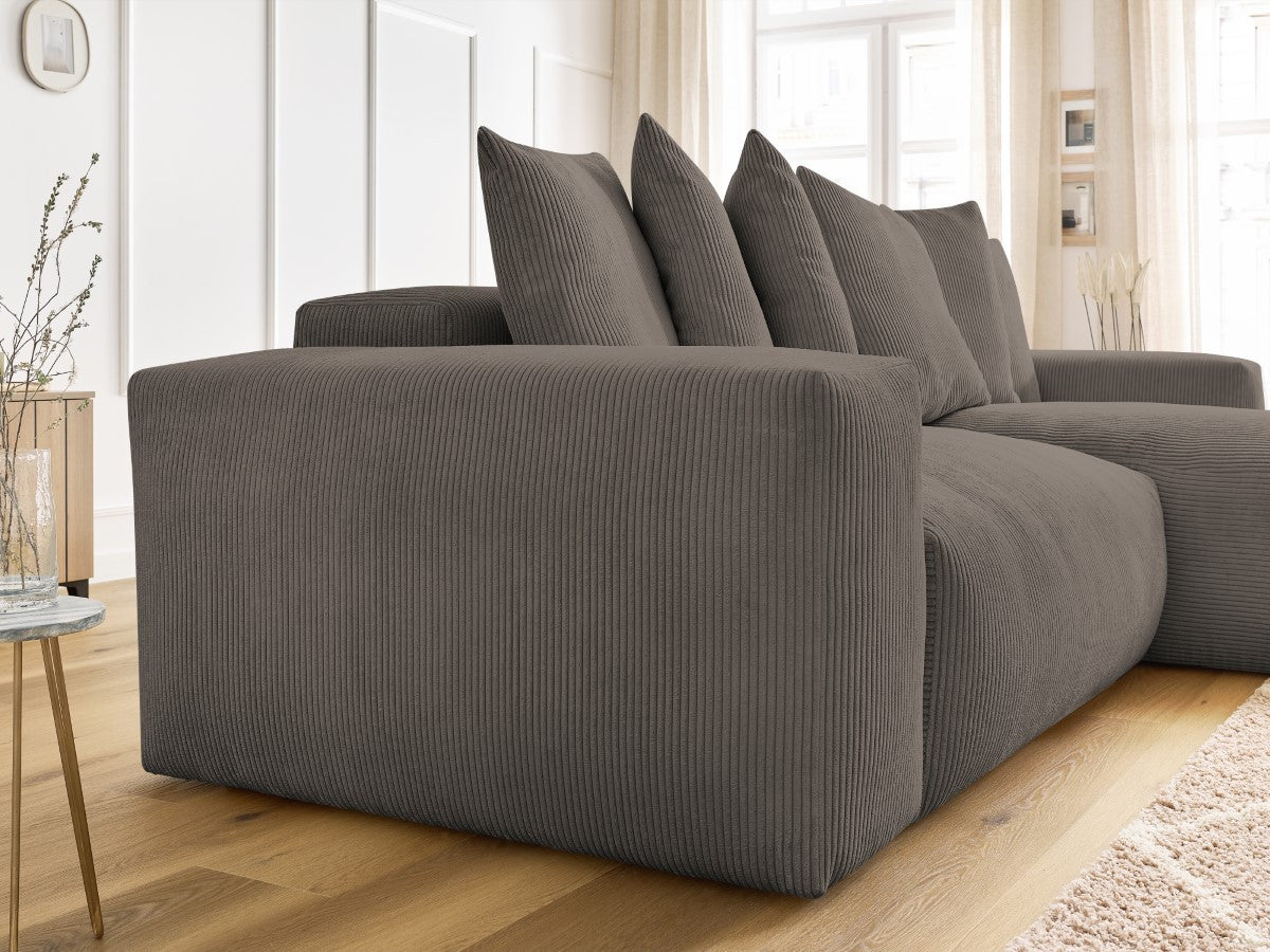 Voltaire - Sofá esquinero reversible convertible con arcón
