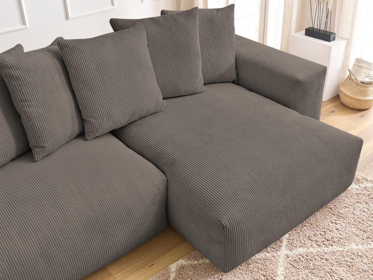 Voltaire - Sofá esquinero reversible convertible con arcón