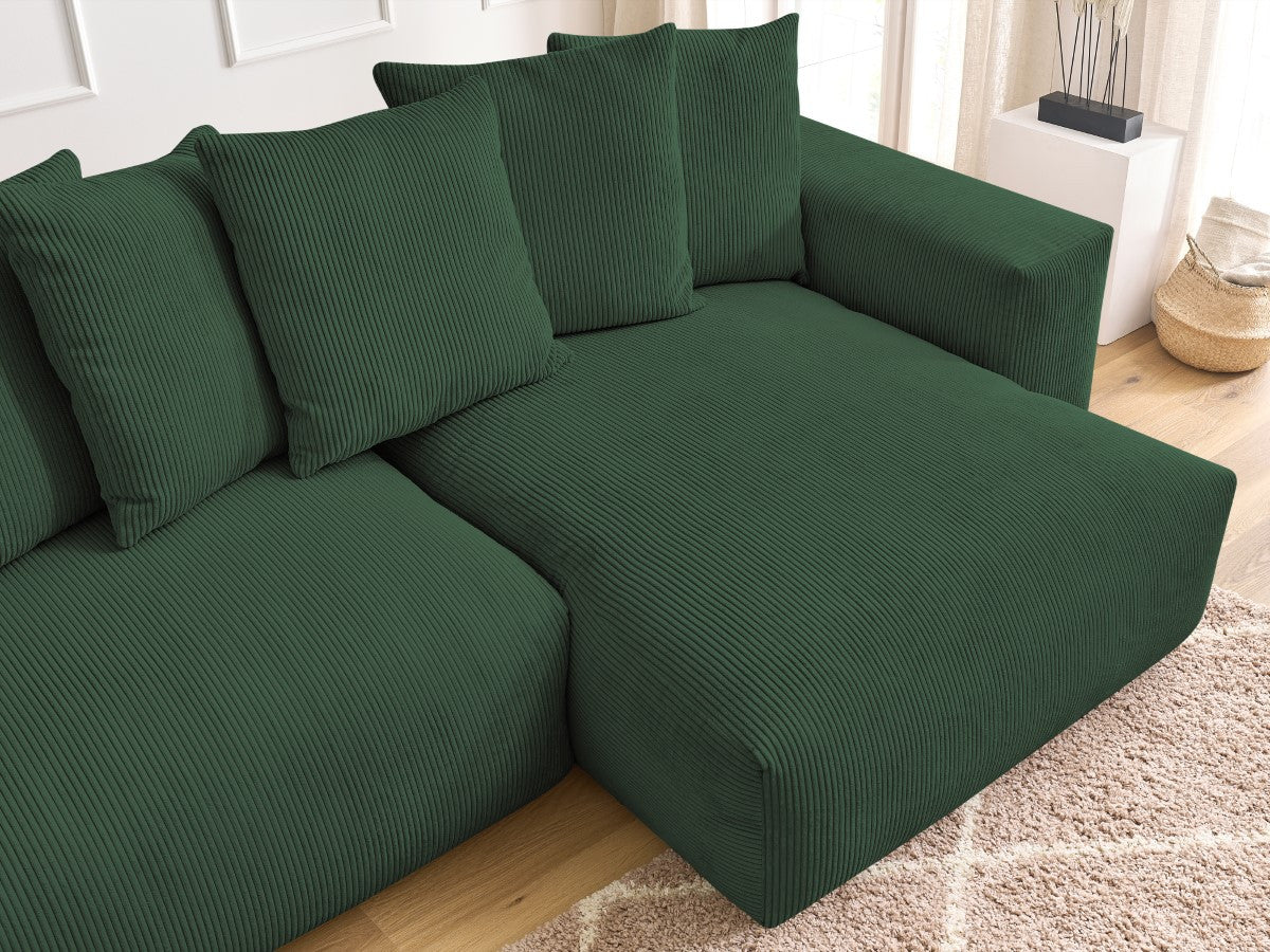 Voltaire - Sofá esquinero reversible convertible con arcón