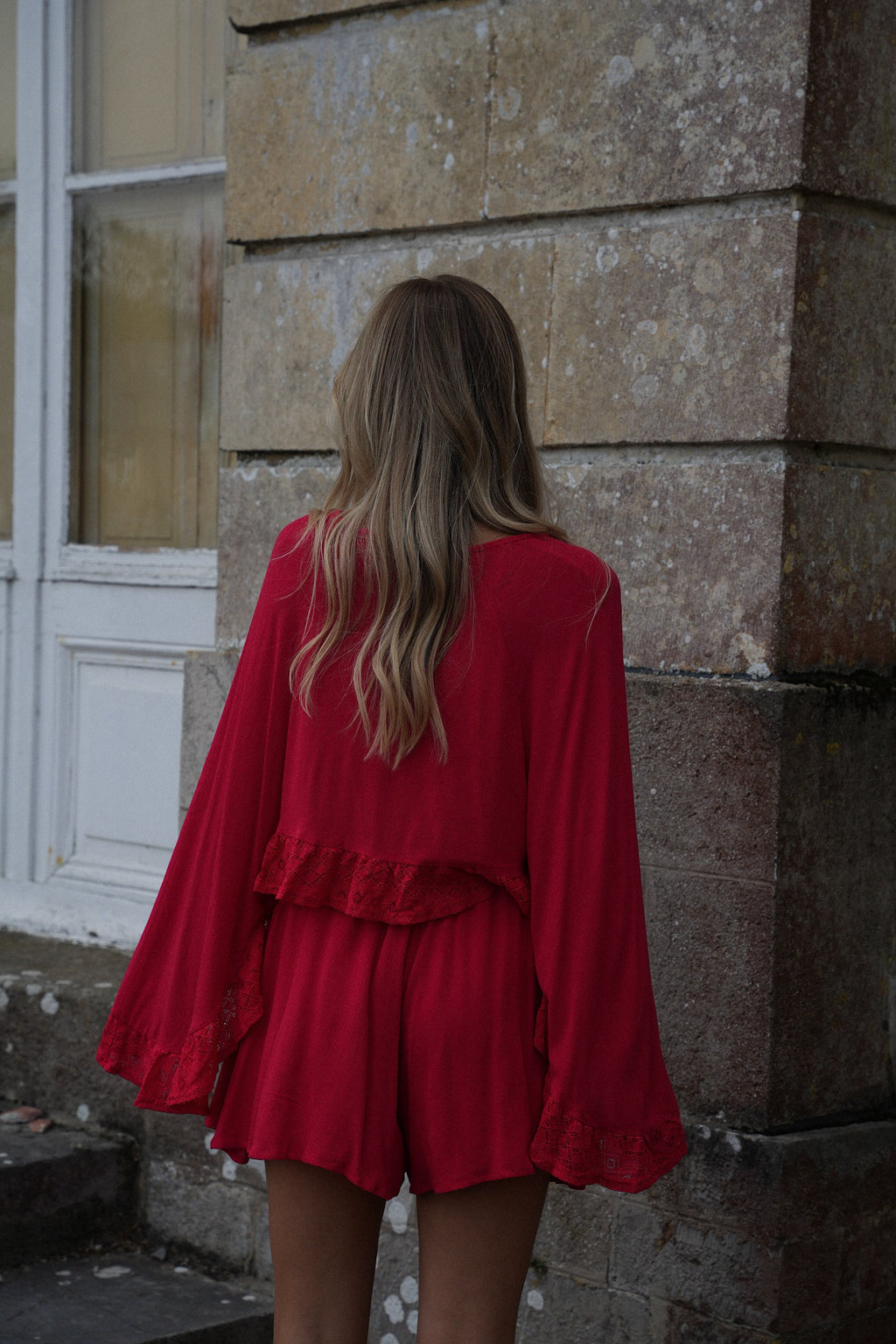 Elea Flowy Shorts - Red