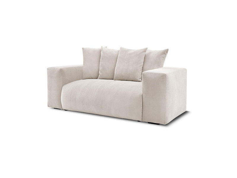 Canapé Droit Fixe 2 Places - Voltaire - Velours Côtelé