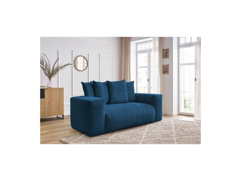 Canapé Droit Fixe 2 Places - Voltaire - Velours Côtelé