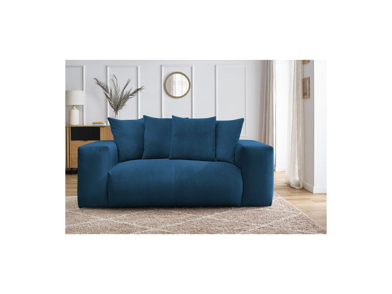 Canapé Droit Fixe 2 Places - Voltaire - Velours Côtelé