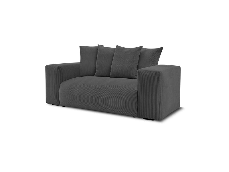 Canapé Droit Fixe 2 Places - Voltaire - Velours Côtelé