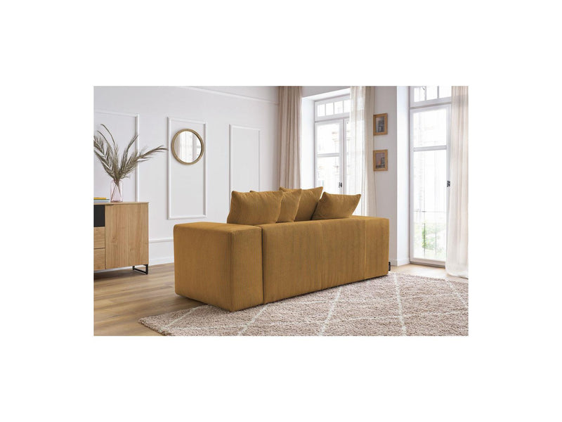 Canapé Droit Fixe 2 Places - Voltaire - Velours Côtelé