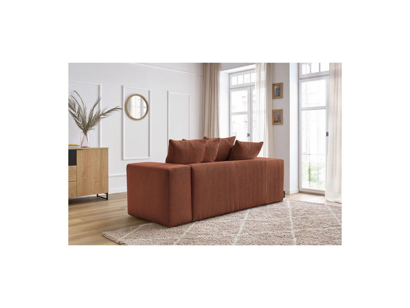 Canapé Droit Fixe 2 Places - Voltaire - Velours Côtelé