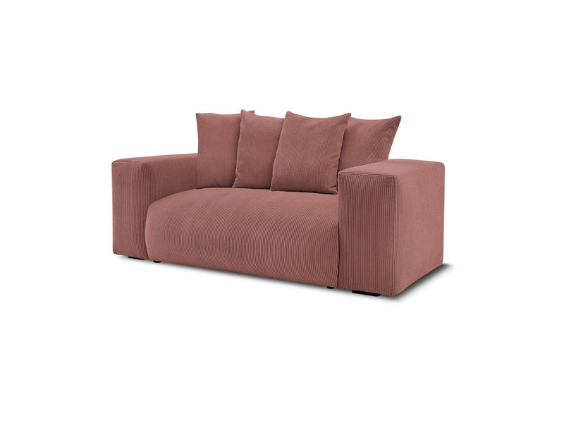 Canapé Droit Fixe 2 Places - Voltaire - Velours Côtelé