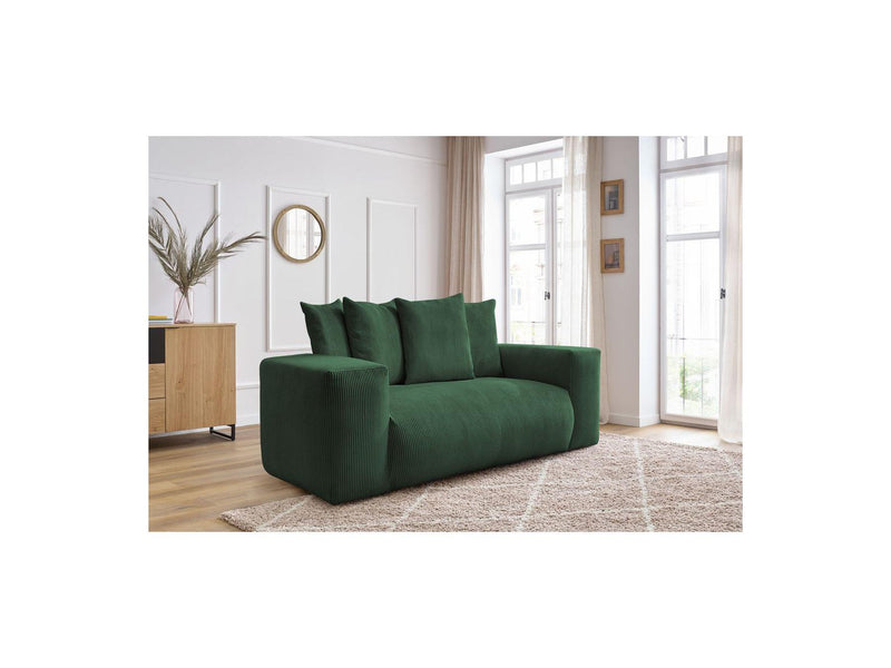 Canapé Droit Fixe 2 Places - Voltaire - Velours Côtelé