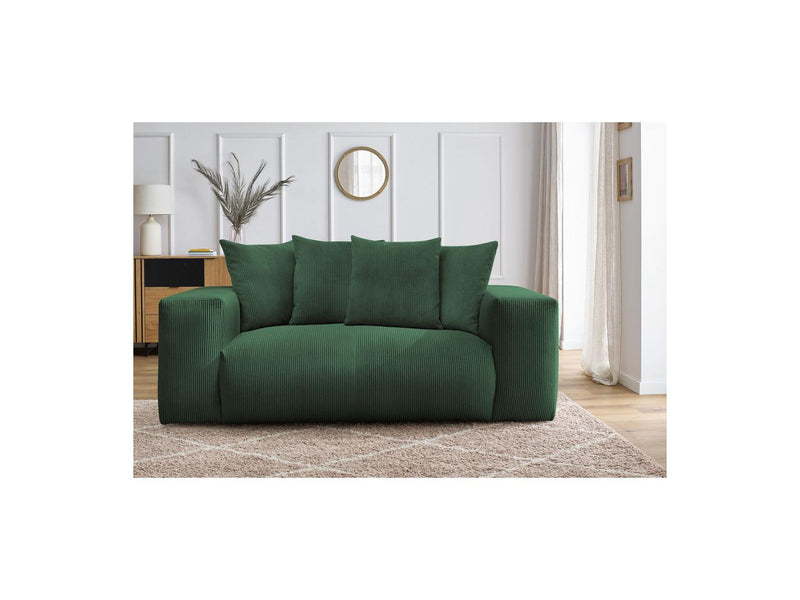 Canapé Droit Fixe 2 Places - Voltaire - Velours Côtelé