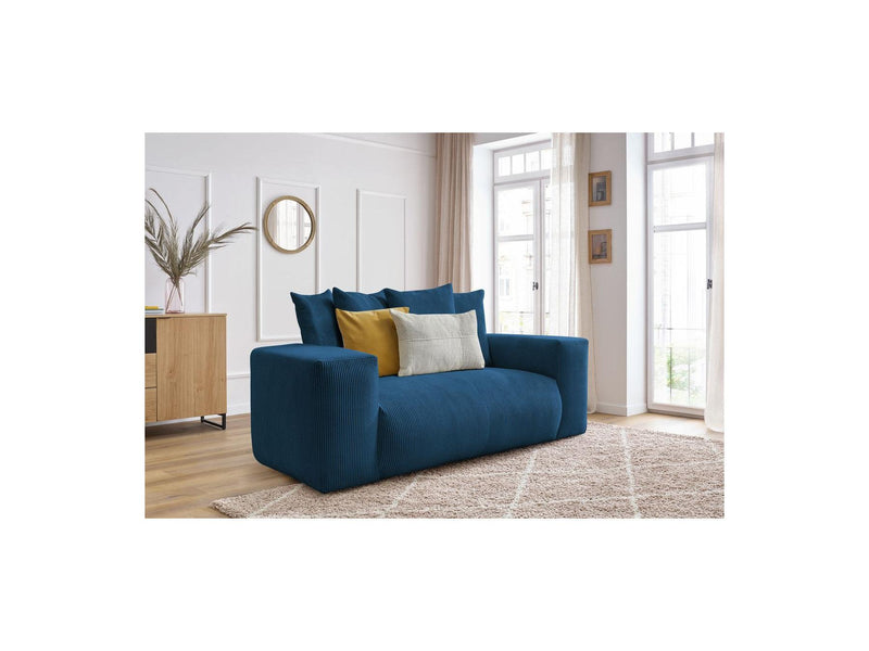 Canapé Droit Fixe 2 Places - Voltaire - Velours Côtelé