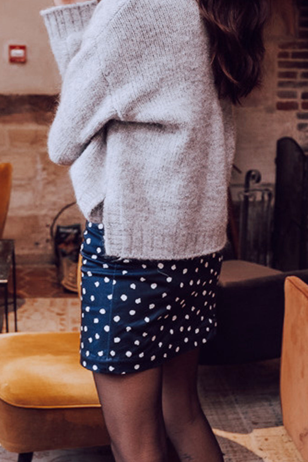 Louise Doty Navy Skirt