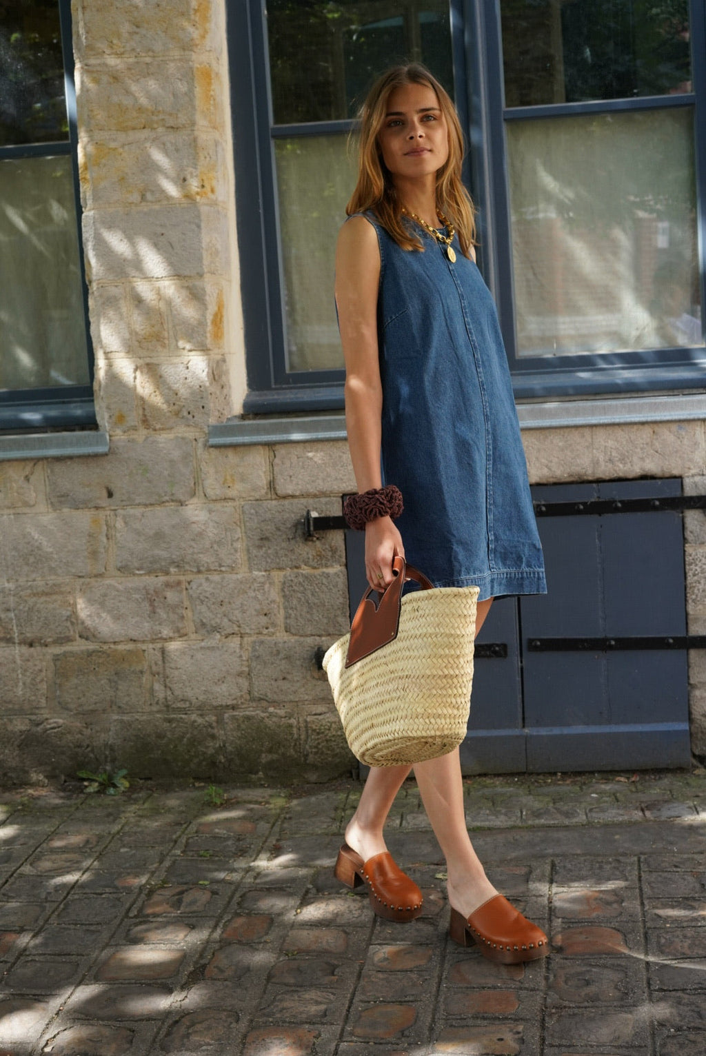Agathe Dark Denim Dress