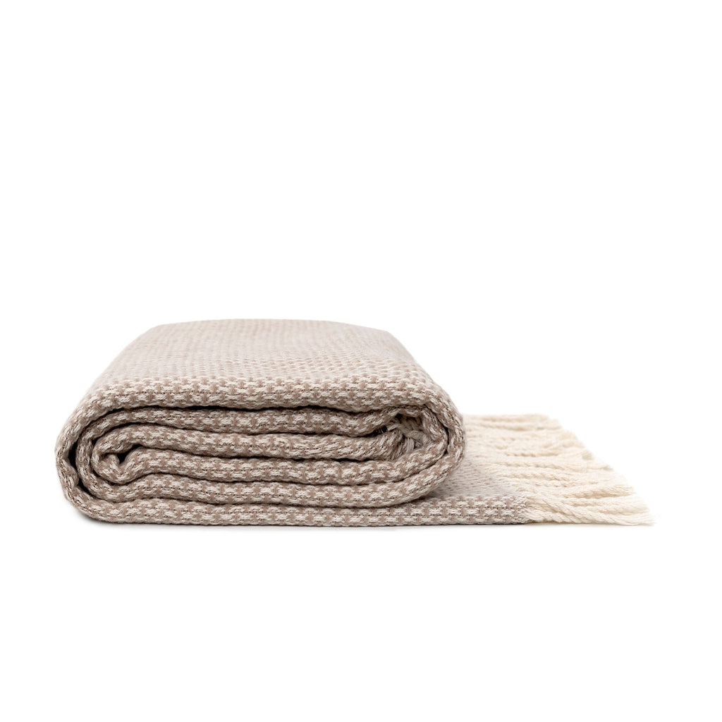 Plaid Haze - Beige