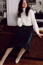 Skirt Rose Satin Forest
