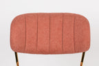 Jolien - Dining Room Chair - Fabric - Gold/Pink