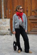 Arthus Red Knit Scarf