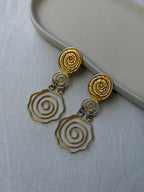 Pendientes Vintage - Espirales Doradas