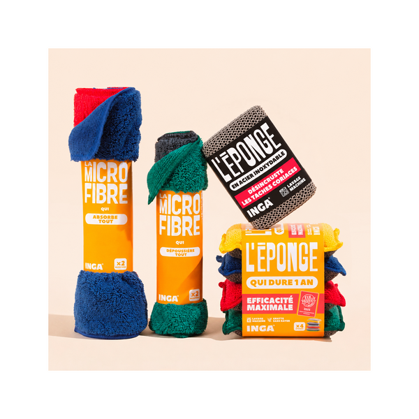 Colour Pack - Sponges, Steel Sponge and Microfibres