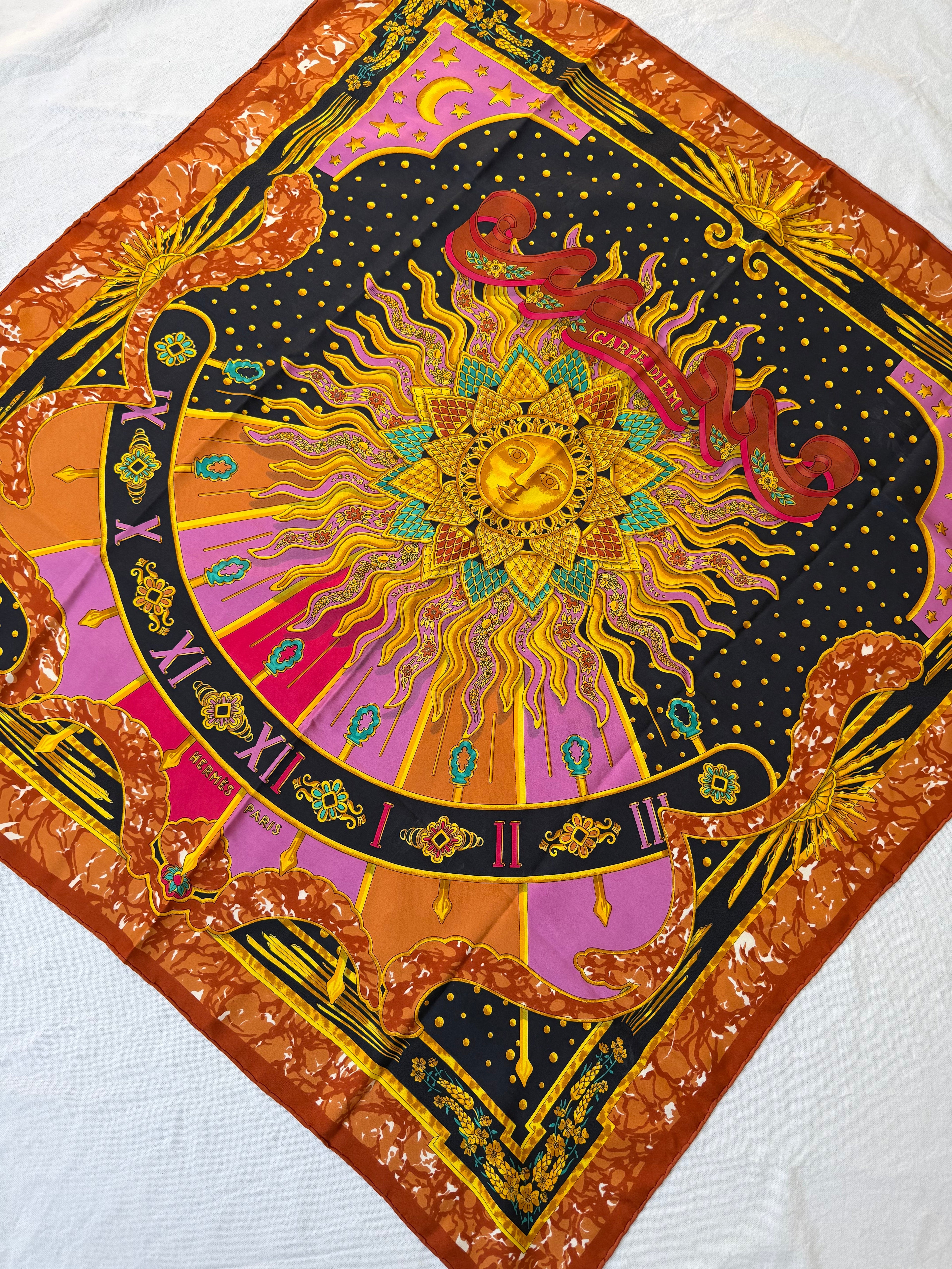 Foulard Hermès – Modèle Carpe Diem