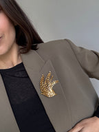 Broche Monet Vintage - Hoja Dorada