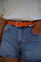 Ceinture Cuir Dallia - Orange